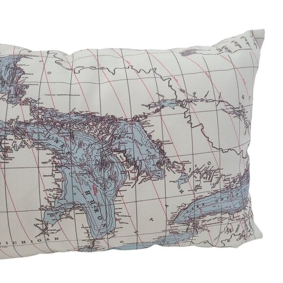 PillowMap.com  Great Lakes Rectangler Throw Pillow One Size - Picture 3 of 6